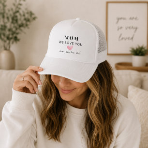 Personalised Mum We Love You Gift Hat