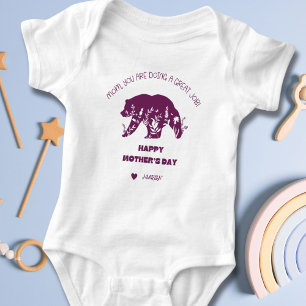 Personalised Mum You Are Doing A Great Job Baby Bodysuit