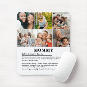 Personalised Mummy Definition 6 Photo Collage Mouse Pad