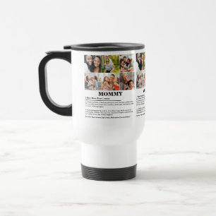 Personalised Mummy Definition 6 Photo Collage Travel Mug