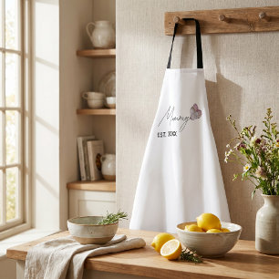 Personalised Mummy EST. Year Apron Gift For Mother