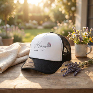 Personalised Mummy EST. Year Trucker Hat for MOM