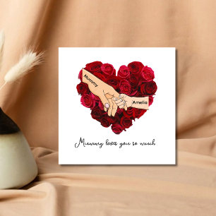 Personalised Mummy Loves You So Much Mother's Day  Card