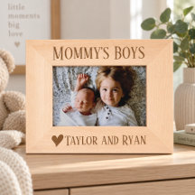 Personalised Mummy’s Boys Picture Frame