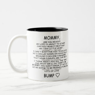 Personalised Mummy To Be from Baby Bump Two-Tone Coffee Mug