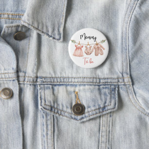 Personalised Mummy-to-Be Pin Button