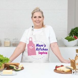 Personalised "Mum's Kitchen" Classic Minimalist Apron