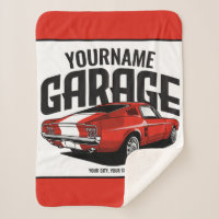 Personalised Muscle Car 1967 Red Fastback Garage