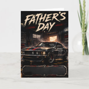 Personalised Muscle Car Dad Card