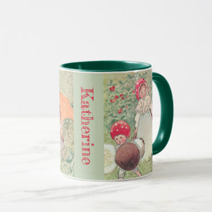 Personalised Mushroom Fairytale Elsa Beskow Mug