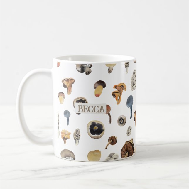 Personalised Mushroom Fungus Mug (Left)