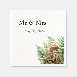 Personalised Mushroom Paper Napkins