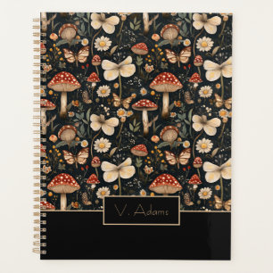 Personalised Mushrooms and Flowers Cottagecore Planner