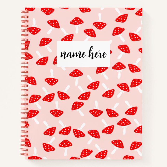 Personalised Mushrooms Notebook (Front)