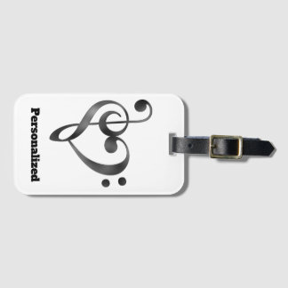 Personalised Music Lover Luggage or Instrument Tag