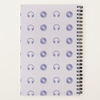 Personalised Music Lovers' Spiral Notebook