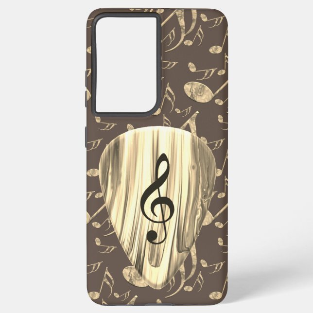 Personalised Music Note Guitar Pick  Samsung Galaxy S21 Ultra Case (Back)