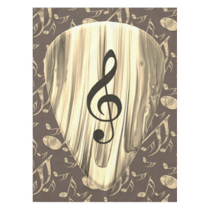Personalised Music Note Guitar Pick Tablecloth