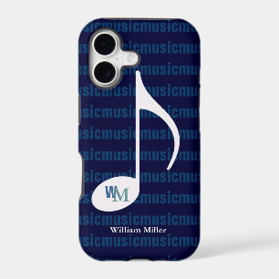 Personalised music note striped