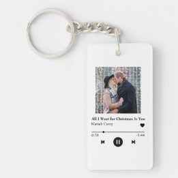Personalised Music Player Christmas Gift Key Ring