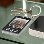 Personalised Music Player Photo Key Ring<br><div class="desc">Novelty and modern Music Player Keychain Photo template - Personalised modern printed keyring add your own photograph and text - change the text to suit your requirements - Key Chain photo gifts from Ricaso - Personalised with your own photographs and custom text - Modern and unique design stands out -...</div>
