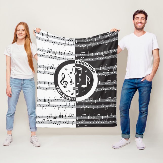 Personalised music score design Fleece Blanket (In Situ)