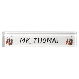 Personalised Music String Instrument Nameplate