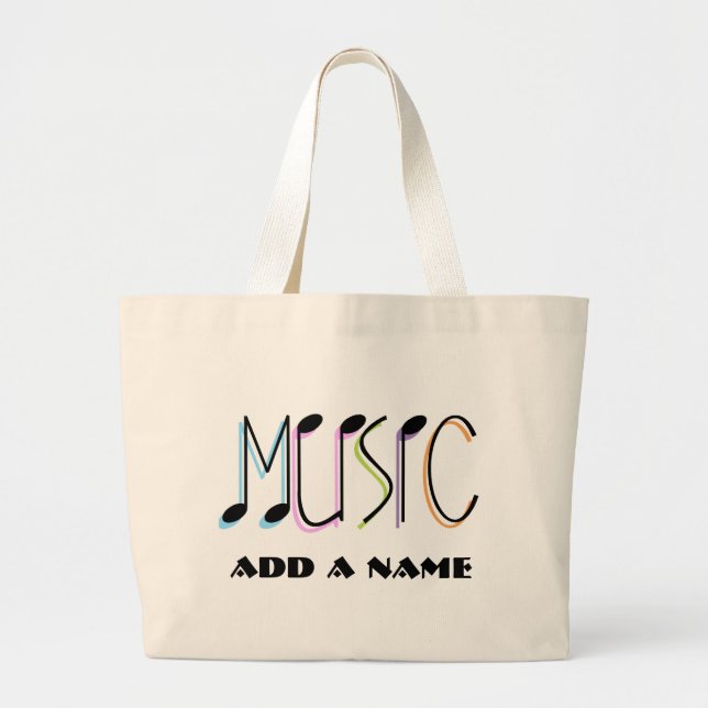 Personalised Music Tote Bag (Front)