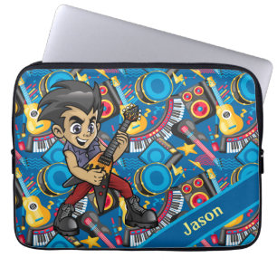 Personalised Musical Cartoon  Laptop Sleeve