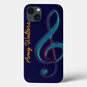 personalised musical note / clave iPhone 13 case