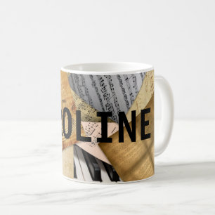 Personalised Musical Notes Piano Sheet Music Coffee Mug