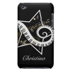 Personalised Musical Star golden notes