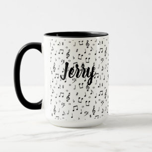 Personalised Musical symbols Mug