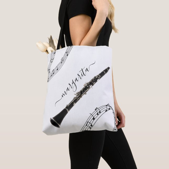 Personalised Musical Tote Bag (Close Up)