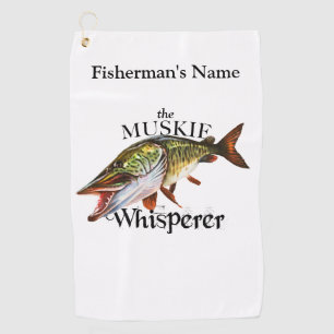 Personalised Muskie Whisperer Light Fishing Towel