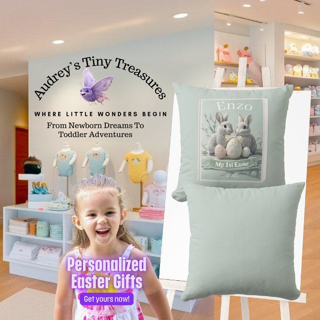 Personalised My 1st Easter Baby Pillow (Creator Uploaded)