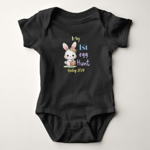 Personalised My 1st Egg Hunt Custom Easter Baby Bodysuit