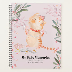 Personalised My Baby Memories Princess Kitten Lili Planner