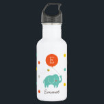Personalised | My Balloon 532 Ml Water Bottle<br><div class="desc">Little elephant and balloon illustration by Shelby Allison that can be personalised with a first initial and name.</div>