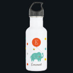 Personalised | My Balloon 532 Ml Water Bottle<br><div class="desc">Little elephant and balloon illustration by Shelby Allison that can be personalised with a first initial and name.</div>