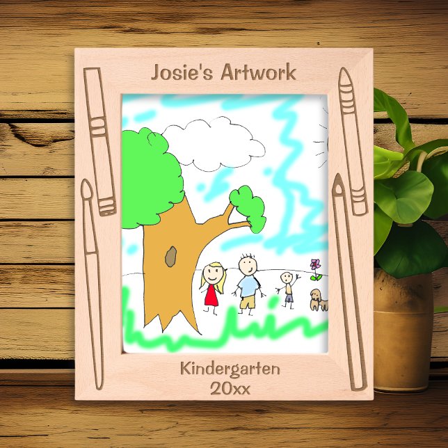 Personalised My Child's Artwork Etched Frames (Creator Uploaded)