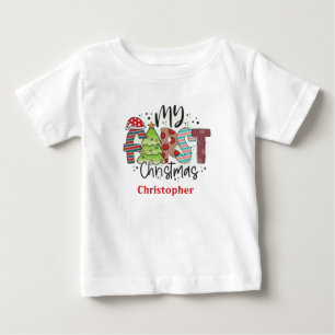 Personalised My First Christmas Gift Baby T-Shirt
