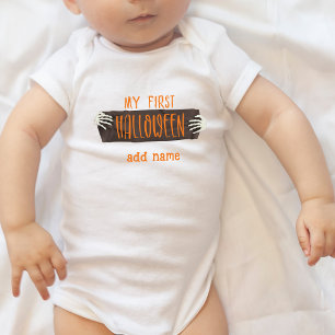 Personalised My First Halloween  Baby Bodysuit