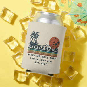 Personalised Myrtle Beach Weekend Bachelor Party Can Cooler