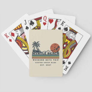 Personalised Myrtle Beach Weekend Bachelor Party Playing Cards