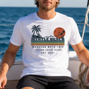 Personalised Myrtle Beach Weekend Bachelor Party T-Shirt