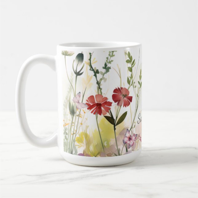 Personalised Mystic Butterfly Mug (Left)