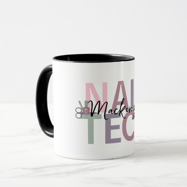 Personalised Nail Tech Mug (Front Left)