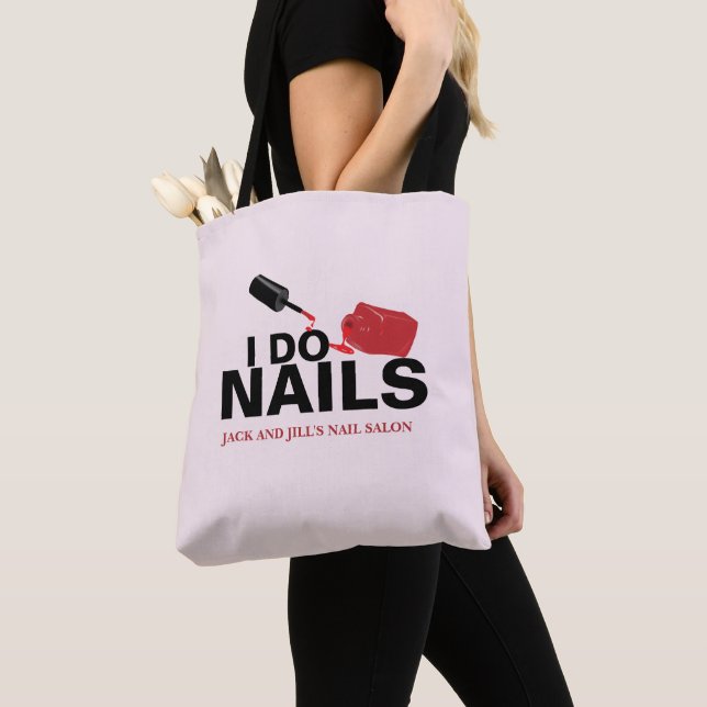Personalised Nail Technician Tote Bag (Close Up)