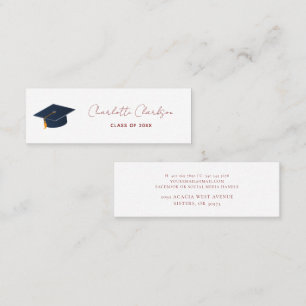 Personalised Name 2026 Graduate Aspiration Calling Card